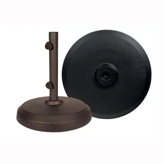 Frontgate 150 lb. Smooth Base for 11 or Larger Umbrellas - Matte Aluminum - Frontgate