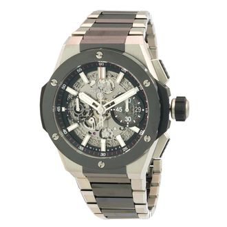 Hublot Pre-owned Hublot Big Bang Chronograph Skeleton Dial Mens Watch 451.NM.1170.NM