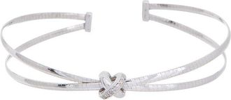 Meshmerise 18K Plated 0.05 Ct. Tw. Diamond Mesh Bangle