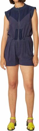SKFK Irati Short Sleeveless Jumpsuit In Navy Violet