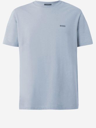 HUGO BOSS Stretch Cotton T Shirt With Logo