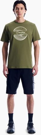 Berghaus Mens Berghaus Curvature Essential T-Shirt - Green - Size: 38