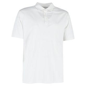 Brunello Cucinelli Short Sleeve Polo Shirt in White Cotton