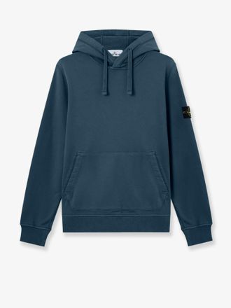 Stone Island Felpa in cotone con patch logo laterale - STONE ISLAND - gender_Man