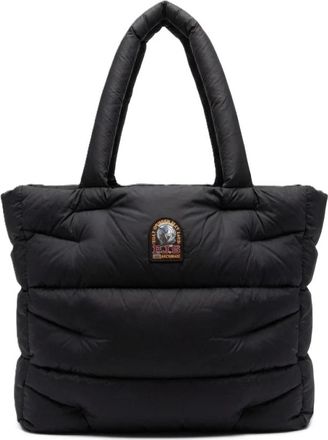 Parajumpers Gewatteerde Shopper - Dames - Tassen - Zwart - Maat: ONE Size Zijde
