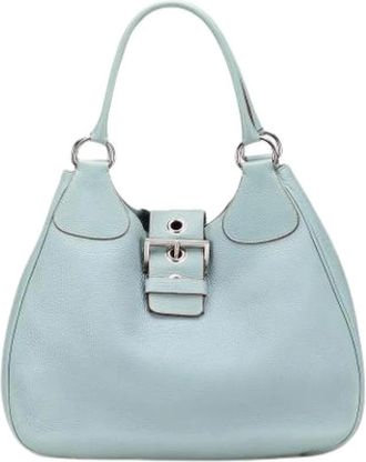 Prada Pre-owned Shoulder Bags, female, Blue, Size: ONE SIZE Pre-owned Vintage Shoulder Bag