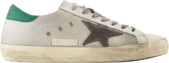 Golden Goose Super Star Sneakers - Golden Goose Deluxe Brand - Leather - Silver