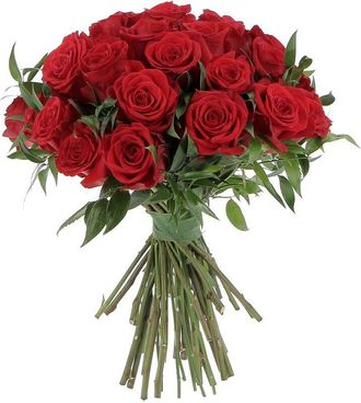 Kentis Bouquet di 36 Rose Rosse a Stelo lungo 50 cm