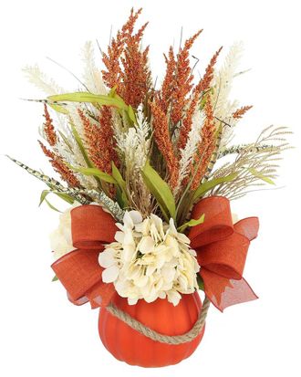 Creative Displays Inc. Traditional Fall Arrangement With Hydrangea & Wheat