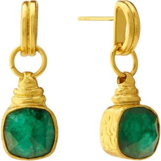 Ottoman Hands Eleanor Drop Stud Earrings in Brass at Nordstrom