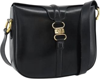 Celine Pre-owned Vintage Shoulder Bag - Dames - Vintage Schoudertas - Zwart - ONE Size - Leer - Vintage
