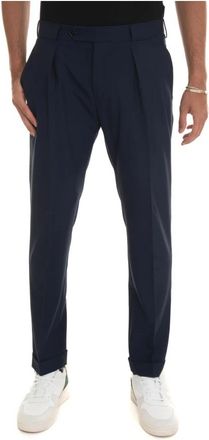 Berwich Chino - Heren - Chinos - Blauw - S - Wol - Broeken