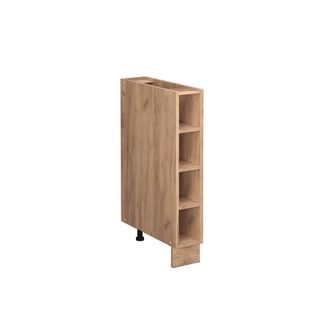 Vicco Estante De Cocina Fame-line, Roble Dorado, 15 Cm Sin Encimera