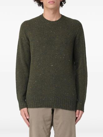 Drumohr speckled round-neck sweater - Green