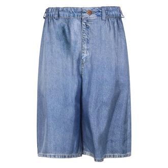 Pierre-Louis Mascia Korte Broeken, Dames, Blauw, L, Denim, Denim Shorts