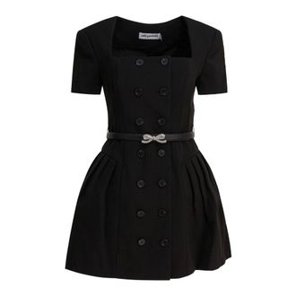 Self Portrait Dames, Jurken, Zwart, Maat: 2XS Poliester