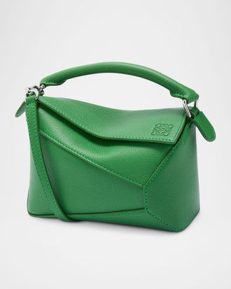 Loewe Puzzle Edge Mini Shoulder Bag in Soft Grained Leather
