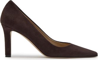The Row The Row Carla 80 Suede Pumps - Brown