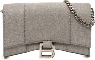 Balenciaga Pre-owned Balenciaga Glitter Fabric Hourglass Wallet On Chain Ladies 3ESV4OQC2648UEVG