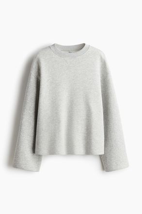 H&M Oversized Sweatshirt - Hellgraumeliert