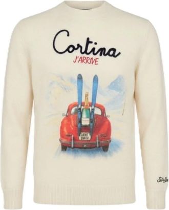 MC2 Saint Barth Cortina J Arrive 10 EMB - - Knitwear - Uomo - Beige - L