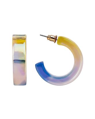 Saachi Saachi Ombre Shimmer Hoop Earrings