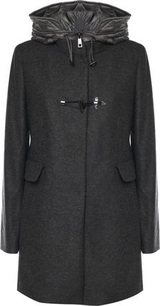 Fay Toggle Coat - Dames - Parka Jassen - Zwart - M - Wol - Jassen
