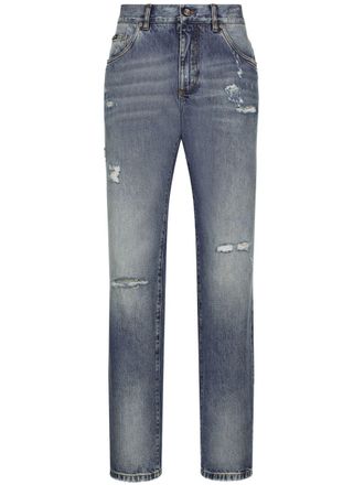 Dolce & Gabbana Jeans con effetto vissuto - Blu