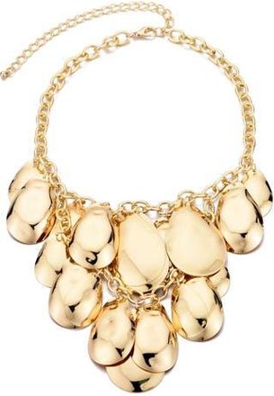Adornia Layered Bib Necklace in Gold at Nordstrom Rack