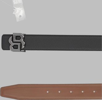 HUGO BOSS Reversible Leather Belt - Black