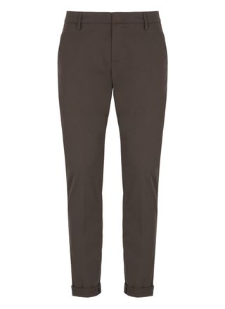 Dondup Slim Fit Tailored Pants with Polished Finish