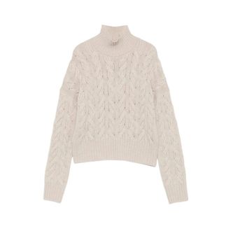 Max Mara Dames, Truien, Beige, Maat: S Wol