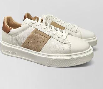 Woolrich court band man sneakers suede design