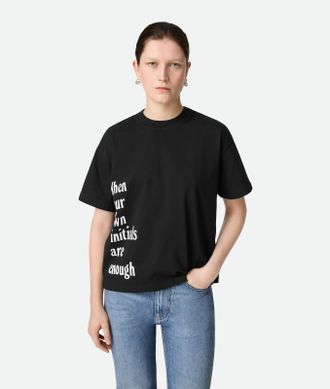 Bottega Veneta T-shirt In Jersey Di Cotone Stampato - Bottega Veneta