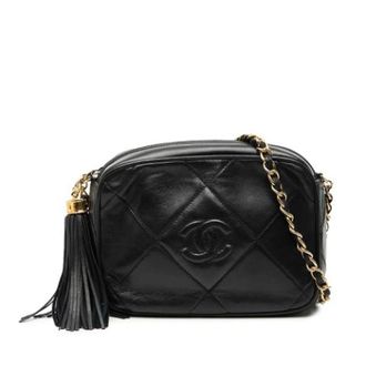Chanel Pre-owned Leren Crossbodytas - Dames - Pre-owned - Zwart - Maat: ONE Size Leer