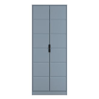 Welcome Furniture Bremen Ready Assembled 2 Door Wardrobe in Denim Blue - Welcome Furniture | TJ Hughes