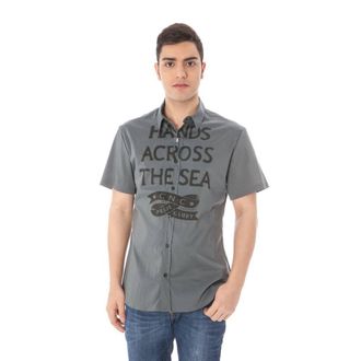 Costume National Cotton Mens Shirt with Italian Mens Collar