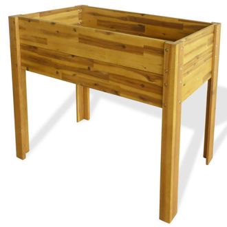 vidaXL Arriate De Madera Maciza De Acacia Vidaxl