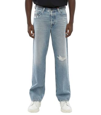 Diesel Light Blue Distressed Jeans