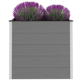 Berkfield Home Garden Raised Bed WPC 100x50x91 cm Grey | Size: 100 x 50 x 91 cm