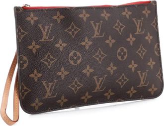 Louis Vuitton Neverfull Pochette Monogram Canvas Large pouch - Bruin