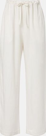 The Row Faz linen-blend wide-leg pants