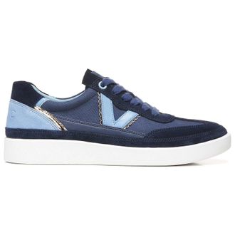 Vionic Mylie Suede Leather Womens Lace Up Trainers - Navy - Size:UK 4.5