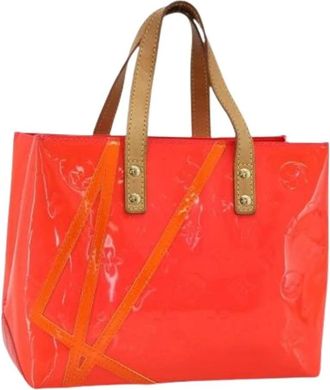 Louis Vuitton Pre-owned Tote Bags, female, Orange, Size: ONE SIZE Pre-owned Vintage Patent Leather Hand Bag