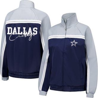 G-III 4Her by Carl Banks Womens G-III 4Her by Carl Banks Navy Dallas Cowboys Post Game Full-Zip Track Jacket at Nordstrom, Size Xx-Large