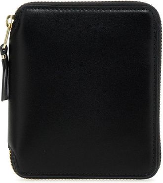 Comme Des Garçons Accessoires, Heren, Zwart, ONE Size, Leer, Check Print Wallet