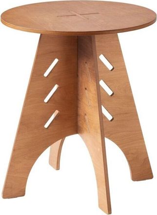 SoBuy Sobuy - Mesa Auxiliar Con Juntas De Espiga Mesita De Noche Mesa De Centro Para Sal&oacute;n Y Dormitorio 36 X 36 X 55 Cm Marr&oacute;n Hfbt01-br Es