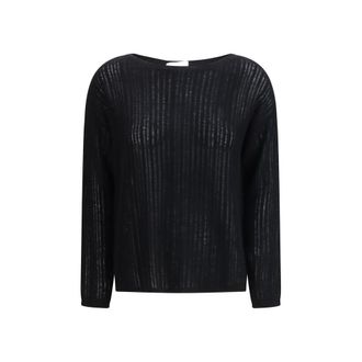 Allude Black Cashmere Womens Sweater