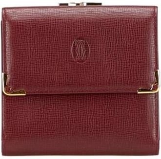 Cartier Pre-owned Wallets, female, Red, Size: ONE SIZE Pre-owned Vintage Leather Wallet
