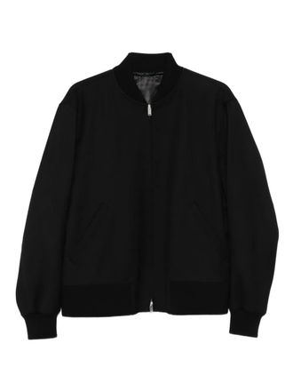 Lardini zip-front bomber jacket - Black